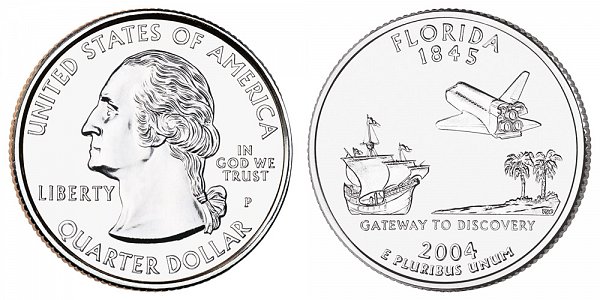 2004 P Florida State Quarter 