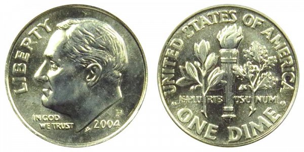 2004 P Roosevelt Dime 