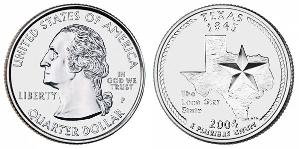 2004 P Texas State Quarter 