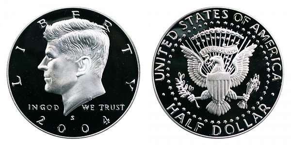 2004 S Silver Kennedy Half Dollar Proof