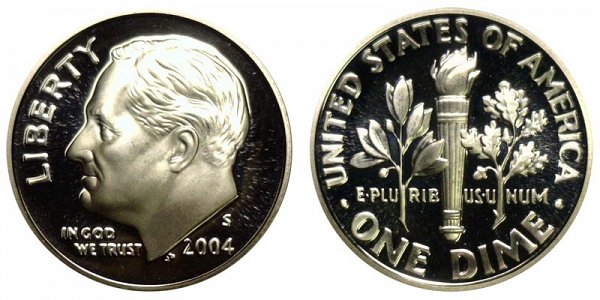 2004 S Roosevelt Dime Proof