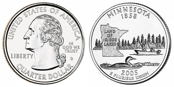 2005 D Minnesota State Quarter 