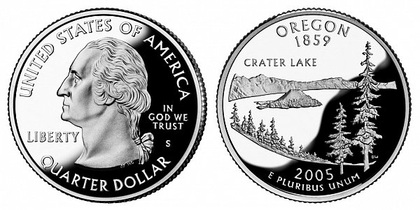 2005 S Proof Oregon State Quarter 