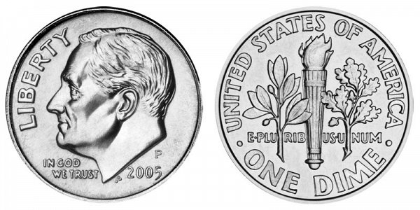 2005 P Roosevelt Dime