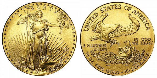 2005 Quarter Ounce American Gold Eagle - 1/4 oz Gold $10 