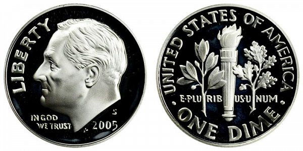 2005 S Roosevelt Dime Proof