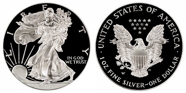 2005 W Proof American Silver Eagle