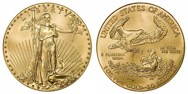 2006 One Ounce American Gold Eagle - 1 oz Gold $50 