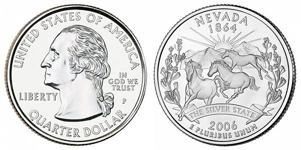 2006 P Nevada State Quarter 