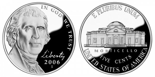 2006 S Jefferson Nickel Proof 