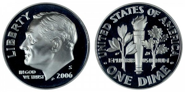 2006 S Roosevelt Dime Proof 