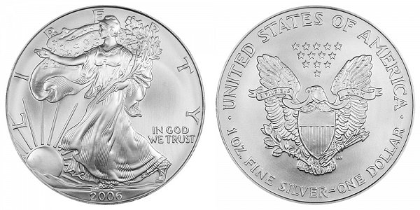 2006 Bullion American Silver Eagle 