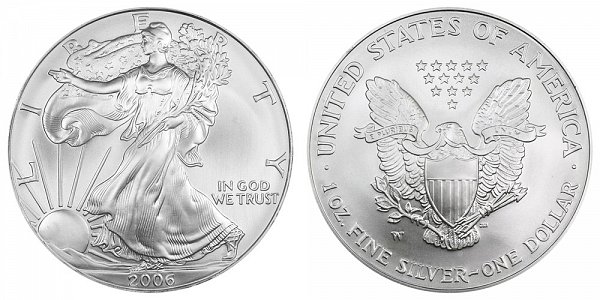 2006 W Burnished Uncirculated American Silver Eagle 