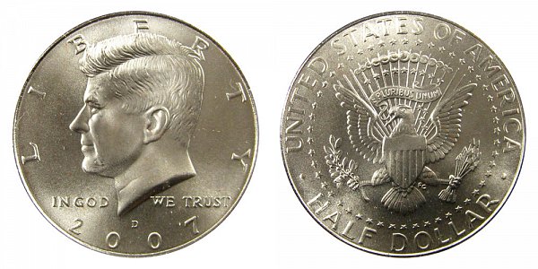 2007 D Kennedy Half Dollar 