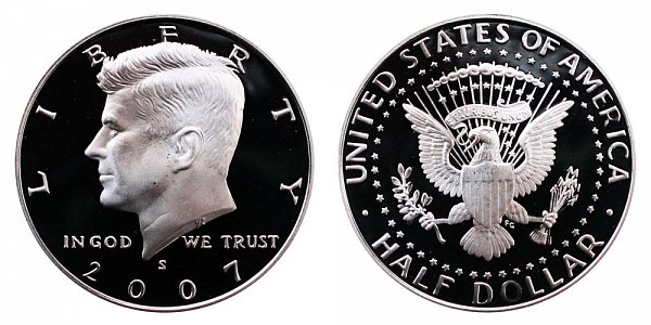 2007 S Silver Kennedy Half Dollar Proof 