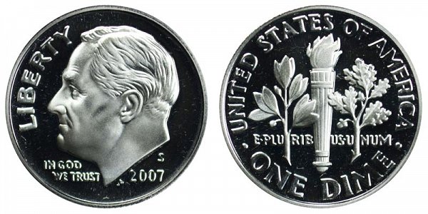 2007 S Roosevelt Dime Proof