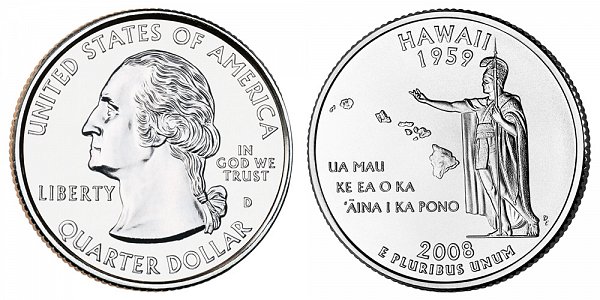 2008 D Hawaii State Quarter