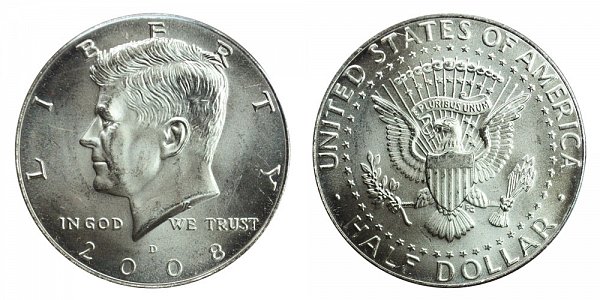 2008 D Kennedy Half Dollar 