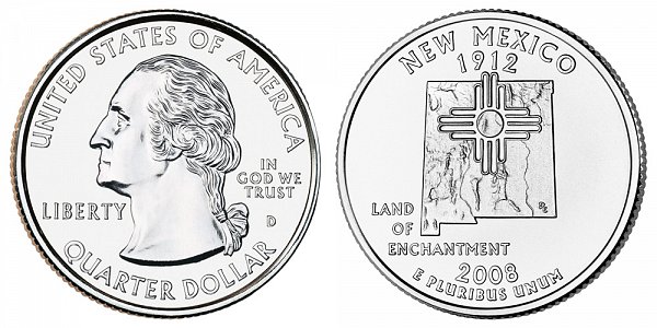 2008 D New Mexico State Quarter