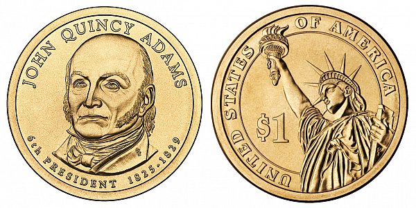 2008 P John Quincy Adams Presidential Dollar Coin