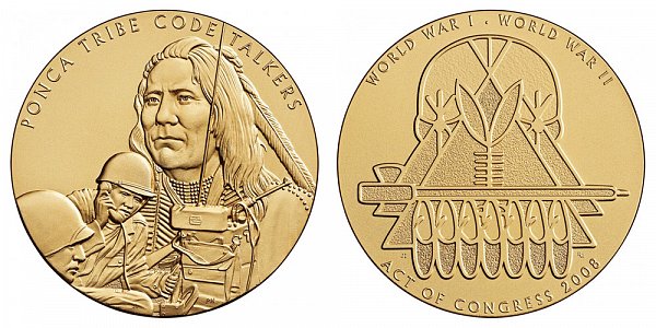 2008 Ponca Tribe WWII Code Talkers Recognition Congressional Gold Medal