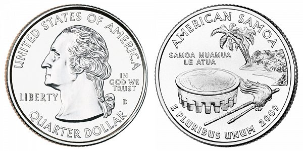 2009 D American Samoa Quarter 