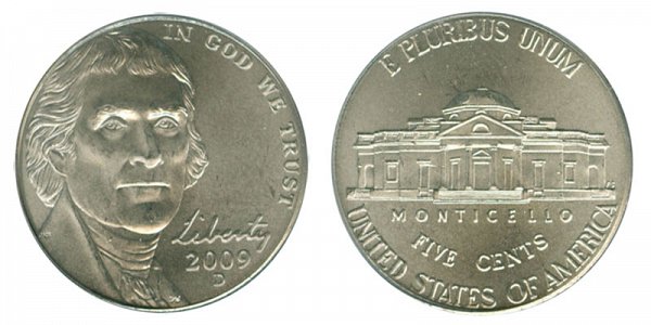 2009 D Jefferson Nickel 