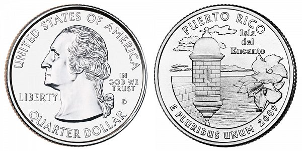 2009 D Puerto Rico Quarter 