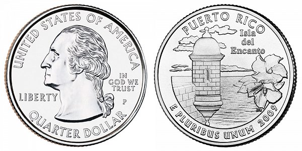 2009 P Puerto Rico Quarter