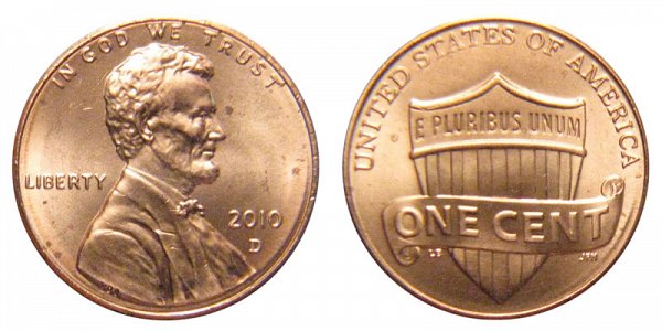 2010 D Lincoln Shield Cent Penny