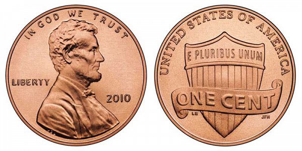 2010 Lincoln Shield Cent Penny 