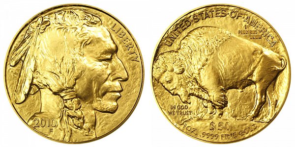 2010 One Ounce Gold American Buffalo - 1 oz Gold $50 