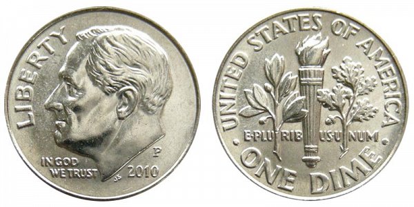 2010 P Roosevelt Dime 