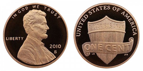 2010 S Lincoln Shield Cent Penny 