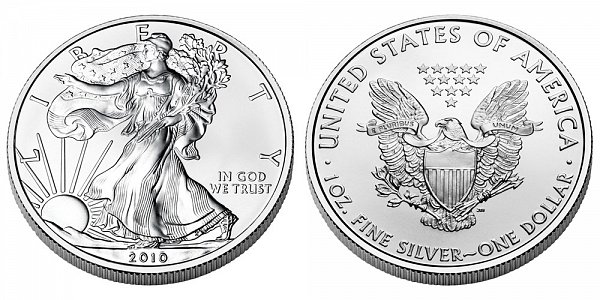 2010 Bullion American Silver Eagle 