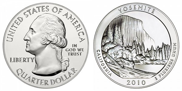 2010 Yosemite 5 Ounce Bullion Coin - 5 oz Silver 