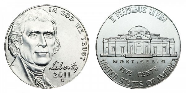 2011 D Jefferson Nickel 