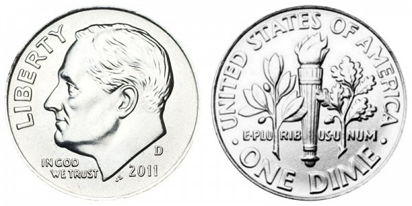 2011 D Roosevelt Dime