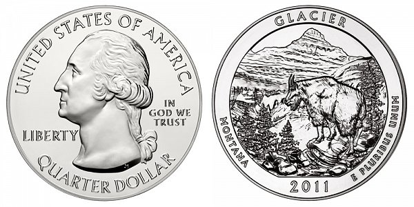 2011 Glacier 5 Ounce Bullion Coin - 5 oz Silver 