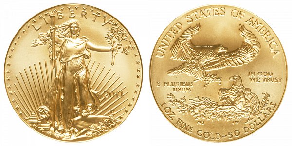 2011 One Ounce American Gold Eagle - 1 oz Gold $50 