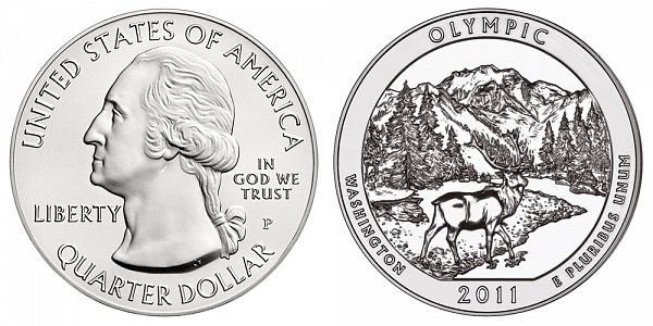 2011 Olympic 5 Ounce Burnished Uncirculated Coin - 5 oz Silver 