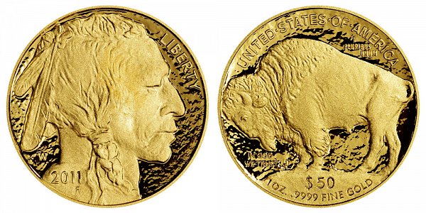 2011 W Proof One Ounce Gold American Buffalo - 1 oz Gold $50 