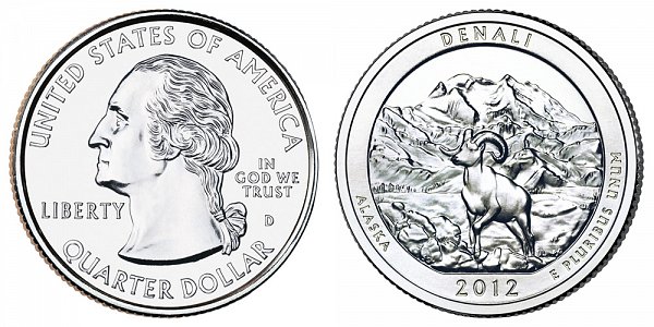 2012 D Denali National Park Quarter - Alaska 