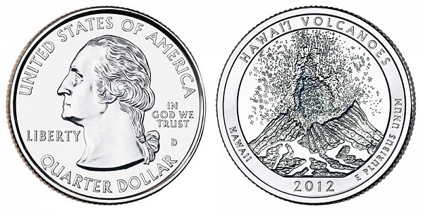 2012 D Hawaii Volcanoes National Park Quarter 