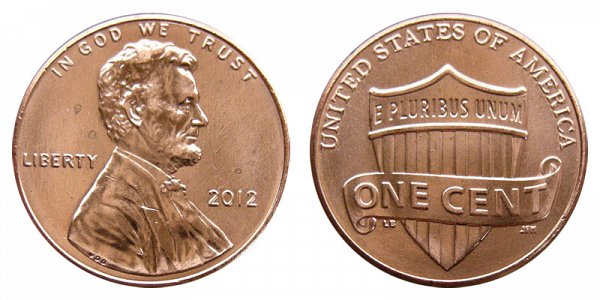 2012 Lincoln Shield Cent Penny