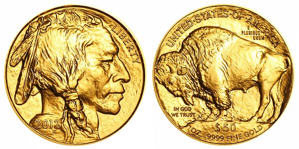 2012 One Ounce Gold American Buffalo - 1 oz Gold $50 