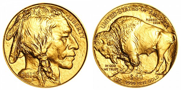 2012 One Ounce Gold American Buffalo - 1 oz Gold $50 