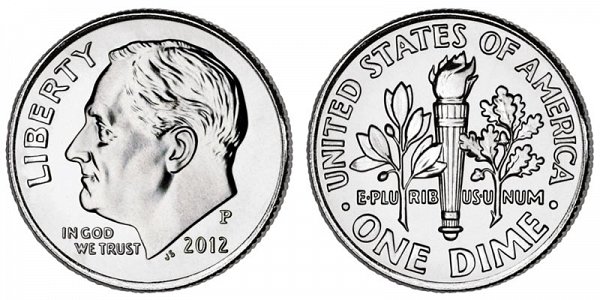 2012 P Roosevelt Dime 