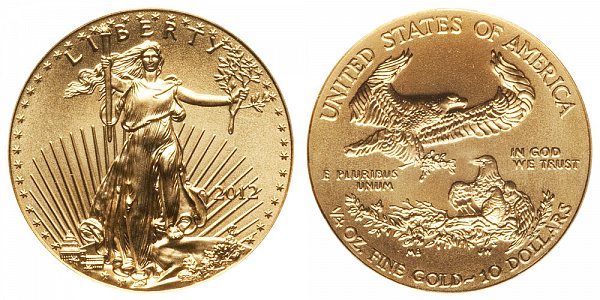 2012 Quarter Ounce American Gold Eagle - 1/4 oz Gold $10 