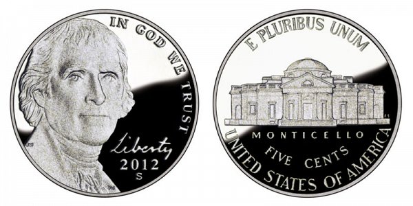 2012 S Jefferson Nickel Proof 